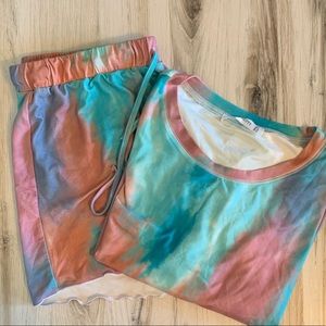 Tie-dye pajama set